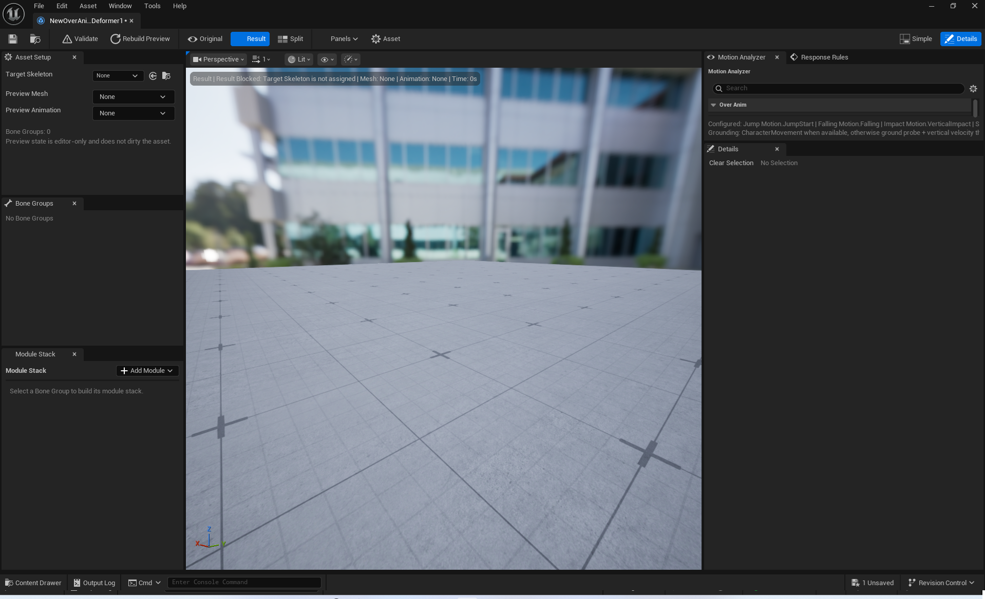 Verify the dedicated Asset Editor