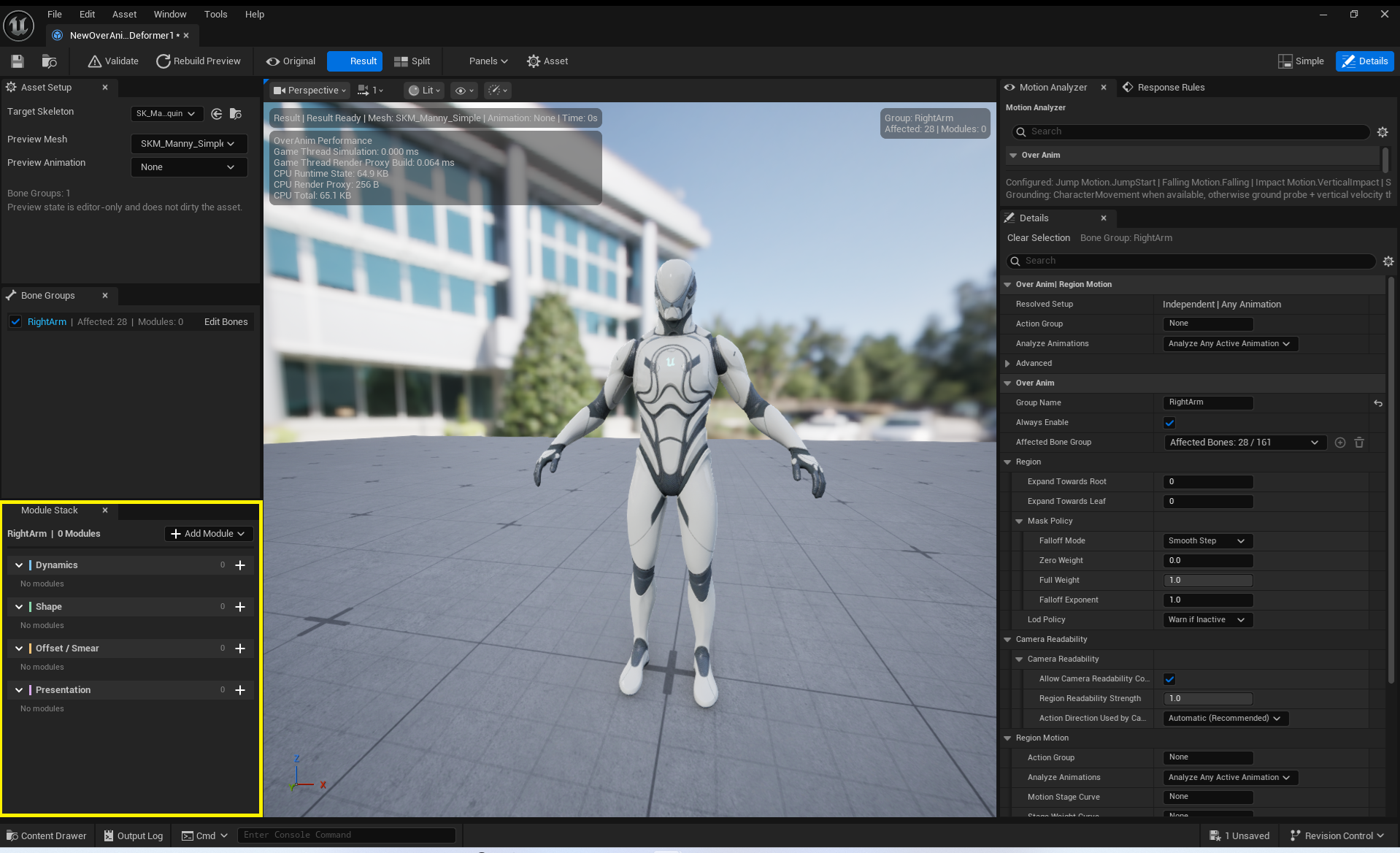 Add Module menu